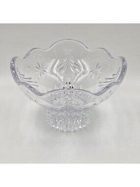 Mikasa Christmas Night Footed Nut or Candy Crystal Bowl